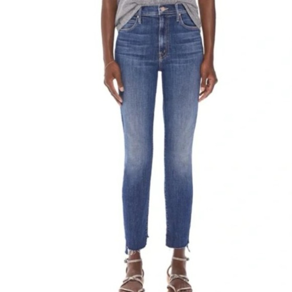 MOTHER Stunner Zip Two Step Fray in Girl Crush